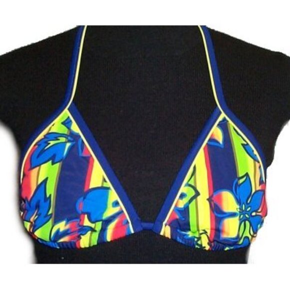 GOSSIP Colourful String Bikini Top - Sz S - NEW - Picture 1 of 4